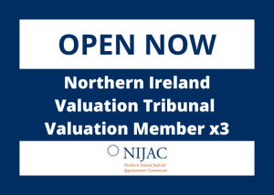 Open Now - Northern Ireland Valuation Tribunal Valuation Member x3
