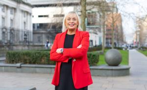 Tonya McCormac CEO Northern Ireland Judicial Appointments Commission outside the High Court in Belfast.