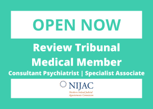 Open Now - Review Tribunal Consultant Psychiatrist/Specialist Associate Medical Member